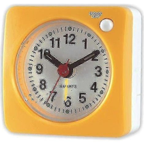Travel Analog Alarm Clock, Ultra-compact Clock With Snooze And Light Function, Ultra-quiet Non-tick (1/5)
