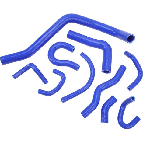 Kit de durites de radiateur en silicone bleu pour les modèles CR-X de 1988 à 1991, comprenant les tubes de radiateur et la durite de chauffage du liquide de refroidissement. (1/5)