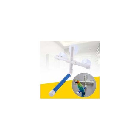 Perchoir de douche pour perroquet à ventouse, pliable, avec trois ventouses – (1/5)
