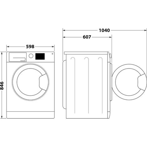 Secadora Indesit c yd 102d ww it bomba de calor 10 kg (1/2)