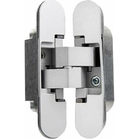 Charnière Invisible pour Portes Lourdes Lot de 2 (Charge 40 kg, Ouverture 180º) (1/4)