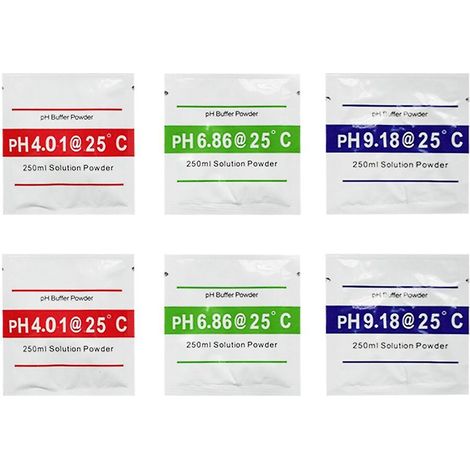 Packung mit 3 pH-Kalibrierpufferpulvern, Kalibrierlösung für pH-Meter