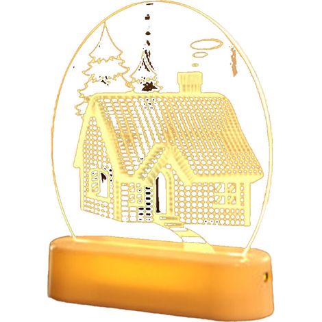 Guirlandes lumineuses LED de Noël en acrylique, lumières décoratives, décorations de fêtes, idéales pour la décoration de fêtes à la maison (1/5)
