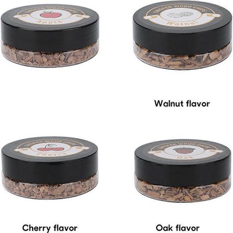 Copeaux de bois fumés, copeaux de bois de fruits fumés pour barbecue, sciure de bois C (1/5)