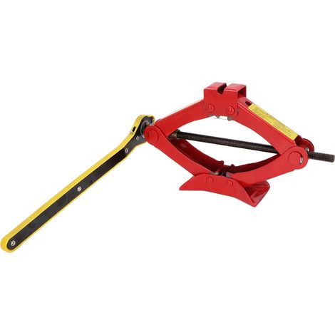 Kit de cric à ciseaux avec poignée ergonomique portable pour pont élévateur de voiture, capacité de 800 kg (1763 lb) / 0,8 tonne (1/5)