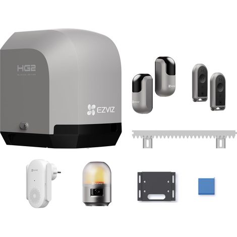 Moteur portail coulissant 600 kg Ouvre Portail Auto Vantaux max 8m Caméra 2K alarme Détection obstacles Batterie secours Télécommandes Contrôle APP HG2 600 Pro (1/5)