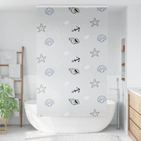 Store enrouleur de douche，Store à rouleau avec cassette largeur du tissu 126 cm CFW4304776 (1/5)
