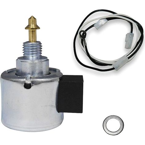 Électrovanne de carburateur, compatible pour moteurs Briggs & Stratton, pièce de rechange pour carburateur, fixation standard, pièce unique pour entretien moteur (1/5)