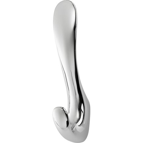 Garderobenhaken NANO Höhe 120 mm x Breite 22 mm Chrom poliert aus Zinkdruckguss (1/4)