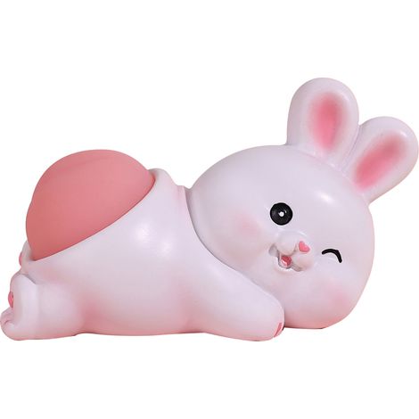 Lot mignon anti-stress en forme de fesses d'animal, jouet de soulagement compression pour bureau, voiture, décoration maison, lapin. (1/5)