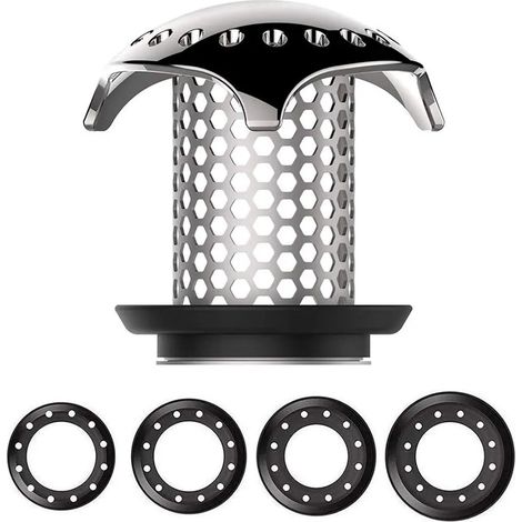 Colador de desagüe para bañera y fregadero, de acero inoxidable 304, compatible con duchas, resistente a la corrosión.