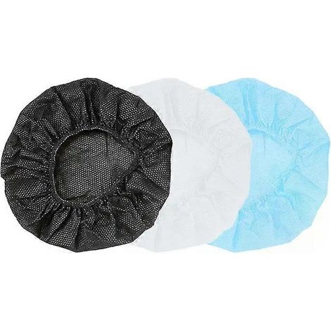 Lot de 100 housses de rechange jetables pour casque audio de 10 à 12 cm, en tissu non tissé. Accessoires pour casques audio. (1/4)
