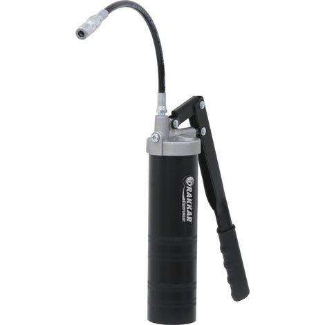 Drakkar Equipement – Pompe à graisse manuelle pour cartouches à visser – Pression d'utilisation 413 bar – Corps en acier – Poignée ergonomique