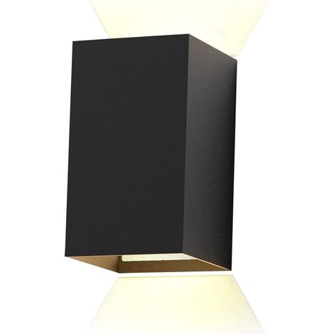 LED Wandleuchte Innen Wandlampe 2ER -GBLY Außenwandleuchten Schwarz Wandbeleuchtung Aussen Aussenlampe 5W Außenlampe Up Down Wandstrahler IP65 Außenleuchte 3000K Warmweiß für Hauswand Garten (1/5)