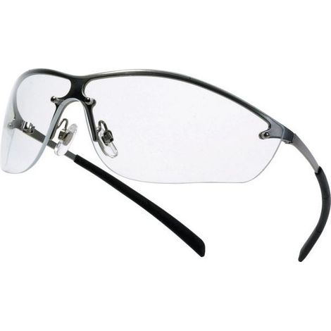 Lot 10 Lunettes de Securite Fumees Bolle Silium - Monture Metal, Anti-Rayures, Anti-Buee, Norme EN166 - Usage Exterieur Chantier