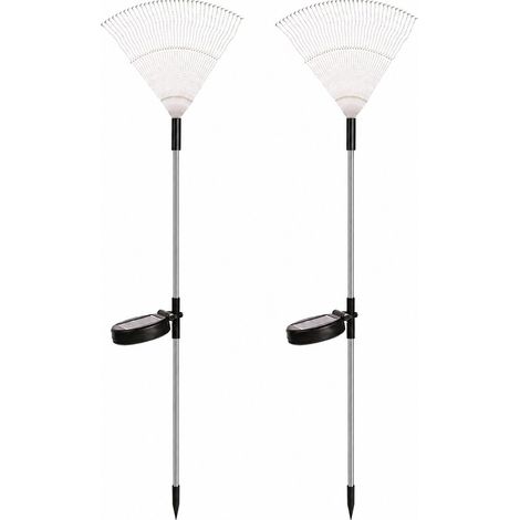 Lampe solaire de jardin 120 LED, effet feu d'artifice, 8 modes, blanc chaud et blanc lumière du jour, résistante aux intempéries, motif pissenlit, pour l'extérieur (1/5)