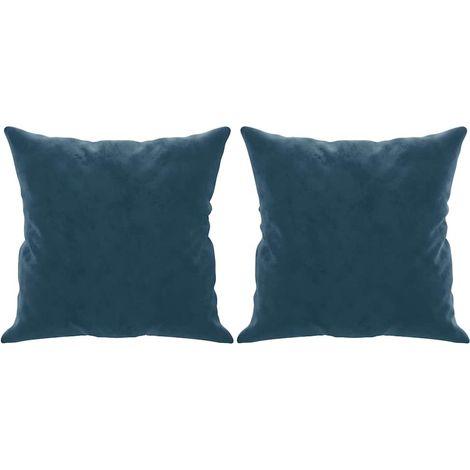 Maison Exclusive - Cojines decorativos 2 uds terciopelo azul 40x4 (1/5)