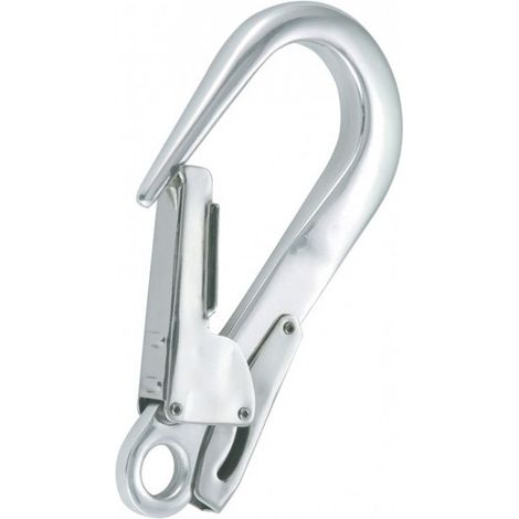 Crochet de Securite Acier Zingue 2 Actions SINGER - Double Gachette - Ouverture 50 mm - Classe T EN362 - EPI Antichute