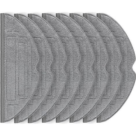 Lot de 8 patins de lavage pour Roborock S8 Pro Ultra accessoires d'aspirateur robot microfibre Wiping chiffon (1/5)