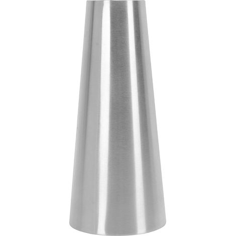 Grand vase 201 en acier inoxydable, motif floral moderne et minimaliste, centre de table argenté pour la maison ou un mariage. (1/5)
