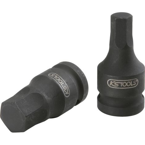 3/8" Bussola per avvitatore a impulsi per viti a brugola, corta, 6 mm