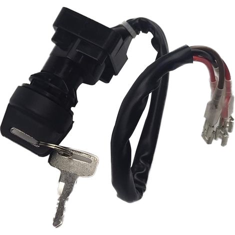 Contacteur à clé d'allumage compatible avec les quads Polaris Sportsman 335 (1999-2000). (1/4)