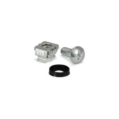 Equip M6 Kit di Montaggio Alluminio Nero 50 Viti