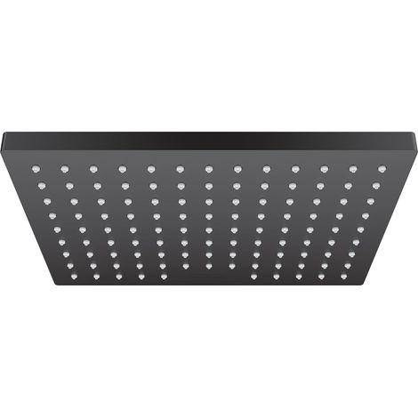 Vernis 26281671 Pomme de douche 1 jet Noir mat 22,9 cm (1/5)