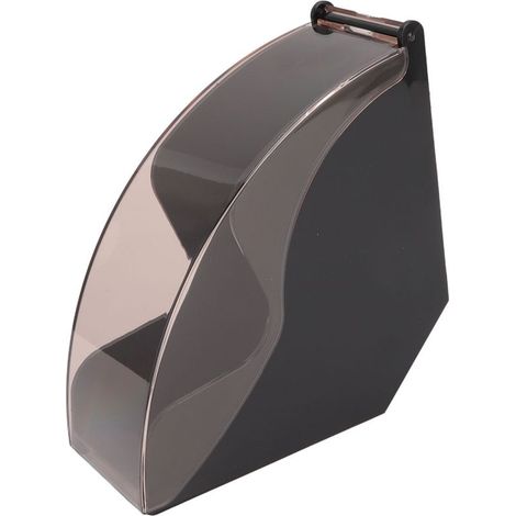 Filtre à café boîte de rangement en plastique anti-poussière, support pour filtre à café torréfié à la main avec couvercle, noir (1/5)