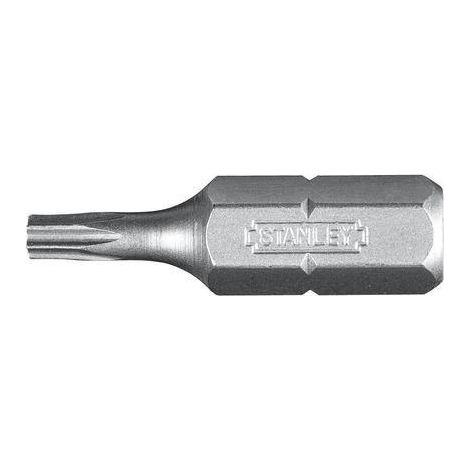 STANLEY punta torx stanley t20 1-68-842 , Punta 1/4 Torx T20 25 mm. Punta hexagonal.