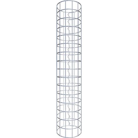 Gabiondeco - Colonne de Gabion ronde. diamètre 22 cm. maille 5 x 5 cm - Hauteur : 80 cm - Made in Germany (1/5)