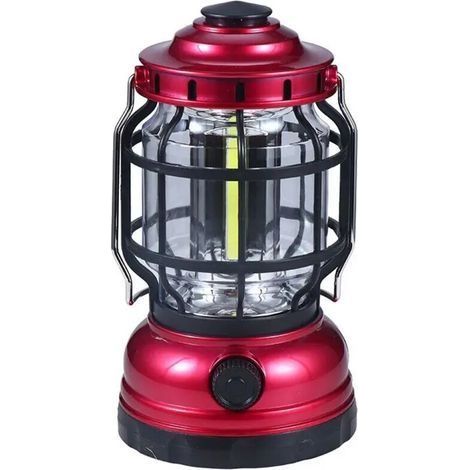 Lampe Camping Camping Lumière Solaire Alimenté Camping Lanterne Rétro Lampe Rechargeable Tente Lumière pour Cour Patio Terrasse Pelouse (1/5)