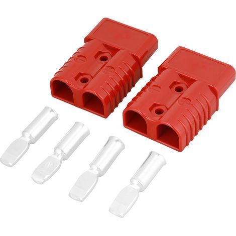 DéConnexion de la Prise électrique de la Batterie Rouge, Connexion Rapide, Connecteur de Treuil de Batterie Rouge avec 4 Accessoires de Prise, Connecteur Rapide pour Batterie (1/5)