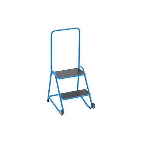 eurokraft pro Scaletta a sgabello mobile gradini con pannello (1/3)