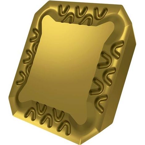 Fräswendeschneidplatte ISO SEER 1203AFEN:M8330 Tiefe 6,5mm PVD beschichtet Gold (1/2)