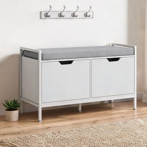 SunJet Console, table console, Banc à chaussures 2 portes en panneau - Réf. C7K9FQ29GNDK (1/5)