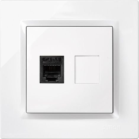 Toma teléfono blanco (1/3)