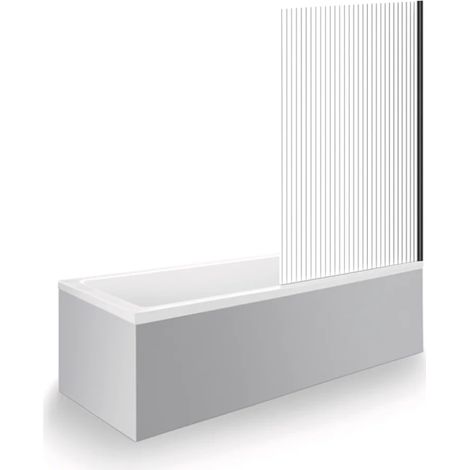 Bañera derecha 180 x 80 cm DURAVIT Duravit No.1 + Mampara de bañera AURYS Raywall, negro mate