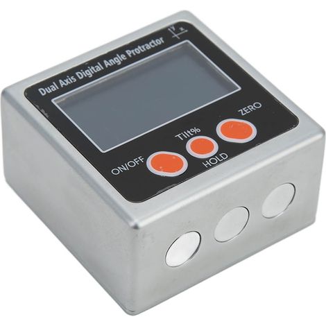 Niveau à affichage numérique LCD précis, inclinomètre électronique portable à contrôle intelligent, mesure d'angle magnétique simple face, outil de nivellement compact (1/5)