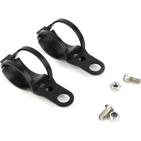 Motorrad-Blinkerhalterung, Keenso Universal-Schnellverschlusshalterung 30 mm, robustes schwarzes Metall, für Gabeln, ideal für Custom-Bikes, Touring-Motorräder und Reparaturen (1/5)