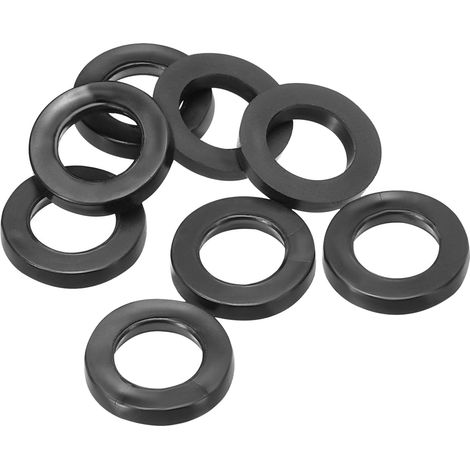 Joint Plat En Caoutchouc, Lot De 8, Diamètre Intérieur 7mm, Diamètre Extérieur 12mm, Épaisseur 3mm, Bague D'étanchéité Pour Robinet, Tuyau D'eau, Boulon De Fixation, Noir (1/5)