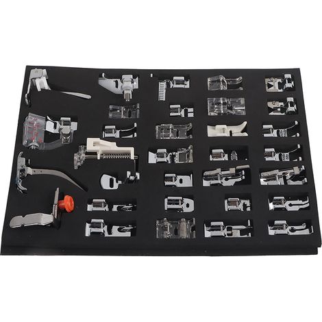 Jeu de Pieds Presseur pour Machine à Coudre, Accessoires Multifonctionnels à Clipser pour Patchwork (1/5)