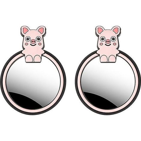 2pcs Rtroviseur De Voiture Auxiliaire - Petit Fatty, 360 Degrs Ajustable Grand Angle Rtroviseur D'angle Mort Coupe De Succion Petit Rtroviseur De (1/5)