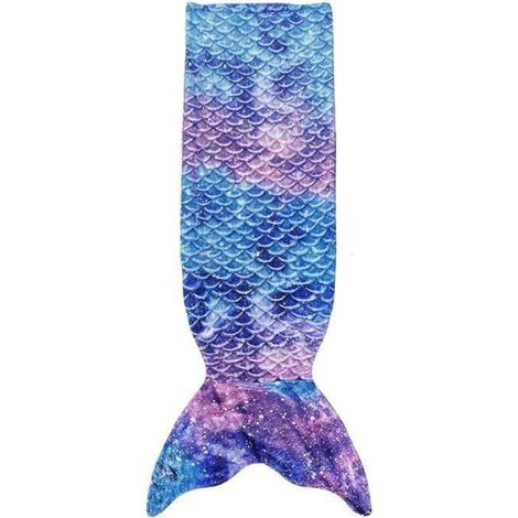Couverture - Enfant - Sirène - Velours - 150x52cm - Lavable Étiquette (1/4)