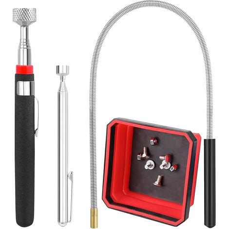Magnetic Telescopic with Magnetic Tray Flexible Mechanical Magnet Magnet Magnetic Pickup Tool for Metal Pickup Small Car Parts (1/5)