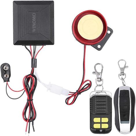 Système d'alarme antivol universel WINOMO 12 V pour motos et scooters avec double alarme