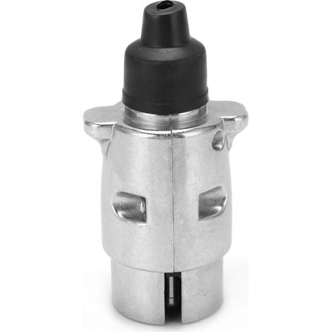 7-poliger 12N 12V Universal-Metallstecker mit Gummibeschichtung für Anhänger, Wohnwagen, LKW, Boot (1/5)