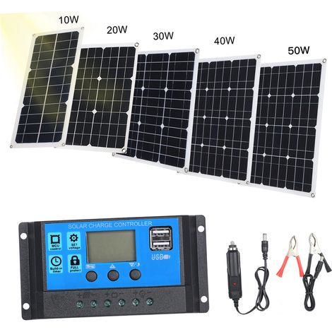 40A 12V / 24V Solarladeregler mit PWM-Smart-Regler und USB 5V 2,5A (1/5)