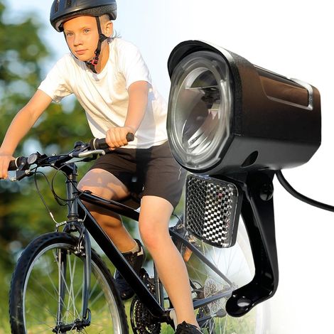 Éclairage vélo, phare LED, conception étanche, éclairage puissant pour les sorties nocturnes. (1/4)