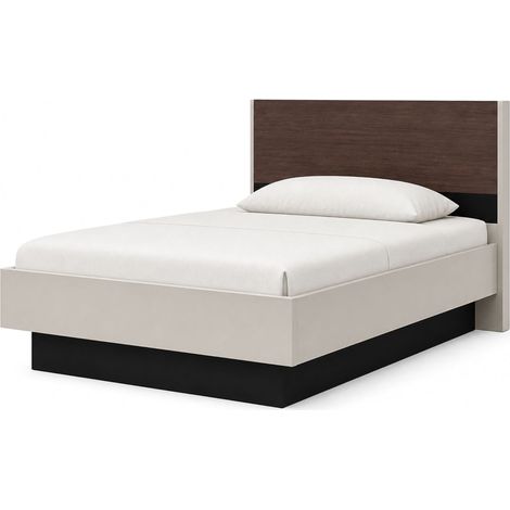 Letto Matrimoniale Takaya, Letto Matrimoniale Dimensione Materasso 160x200 cm, Peso Supportato 200 kg, Matrimoniale, Bianco Crema